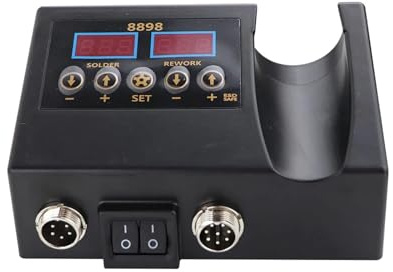 Estación de soldadura digital con temperatura ajustable 2 en 1, soldador SMD, pistola de aire caliente, soldadura, retrabajo for PCB, herramientas de reparación de IC(Complex Version)