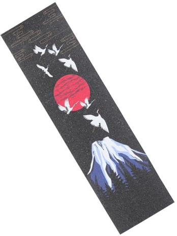 GAROZATION Nastro Adesivo Satinato Antiscivolo per Longboard e Skateboard, Adesivo Resistente All’usura, Decorativo e Rimovibile per Scooter – Forniture Sportive per Grip Tape