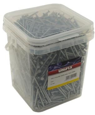 Unifix Galvanised Round Wire Nails 100 x 4.50mm - UCGALVRWN/330 - Essential for Building