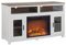 Ameriwood Carver Electric Fireplace TV Stand 60 Inch White