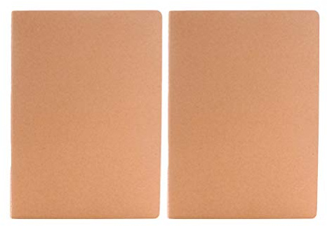 NUOLUX A6 Kraft Hefte in Weiß Einband in Weiß Cover Kraftpapier, 12 Stück