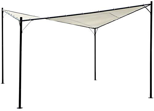 Eleganter Gartenpavillon Schmetterling Butterfly Pavillon Sonnensegel 4x4 Meter 16m² Dach, UV30+ Modell: Paros von AS-S