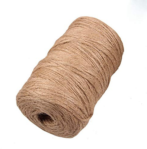 Egurs JuteSchnur 300m 3mm Garten Kordel Natürliche Jute Bastelschnu Dekokordel Schnur 3mm
