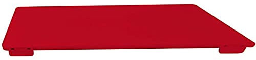 BISETTI BIS830160 - Tabla de cortar de polietileno con soporte, 60 x 40 x 2 cm, color rojo