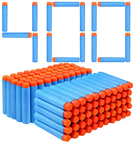 VCOSTORE Fléchettes Balle en Mousse 7.2cm pour Enfants, Récharge Nerf 100, 200 ou 400 pièces, Compatibles avec Blasters N-Strike Elite Mega et Pistolets Jouets