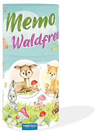 TRÖTSCH - Memo Spiel Waldfreunde : Kartenspiel Gedächtnisspiel