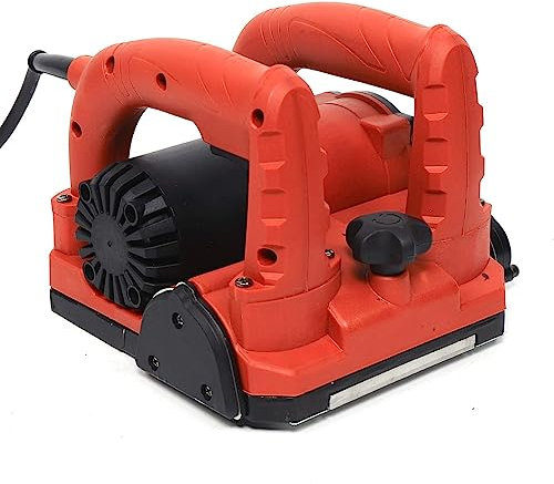 HLGKBY Raboteuse Murale électrique, Largeur 200 mm, réglage de la Profondeur 0-4 mm, 1600 W Ponceuse Rabot électrique Kits de Pelle Murale en béton 1000-4000 TR/Min