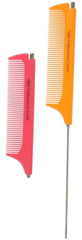 DRESSOOS 1Stück Pintail Kamm aus Kunststoff Professioneller Haarschneidekamm für Friseure und Hairstylisten Flexibles und Leichtes Design Geeignet für Frauen und Männer Zufällige Farben