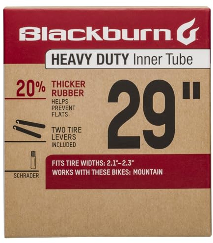 Blackburn 29 x 2.1-2.3 Schrader Heavy Duty Bicycle Inner Tube with tire levers