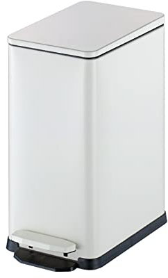 ABNNHK Poubelle de Cuisine Poubelle d'intérieur Grande Poubelle de Cuisine en Acier Inoxydable avec Couvercle à Fermeture Douce Pédale et Porte-Rouleau de Sac Poubelle Poubelle de Salle d