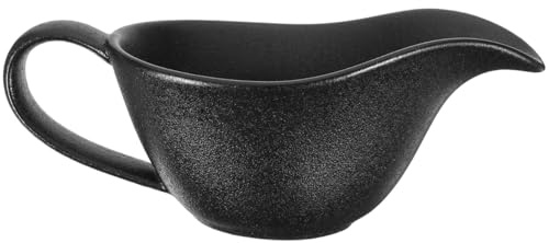TOPBATHY Porcelain Spout Bowl Gravy Boat for Serving Steak Sauce Handy Mixing Bowl with Handle for Milk Eggs and Dressings Smooth Easy-Clean Tableware for Home Dining