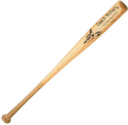 Mazza da baseball personalizzata personalizzata – Mazza da baseball in legno da 45,7 cm per allenatore, giocatori della Little League, firme della squadra, riconoscimento e visualizzazione del