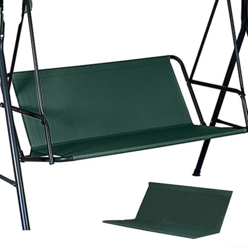 Hollywoodschaukel 2 Sitzer, Waschbare Outdoor Auflage für Hollywoodschaukel 115cm x 48cm, Wasserdichte 600D-Gartenschaukel-Abdeckung, UV-beständig, Einfache Montage(dunkelgrün)