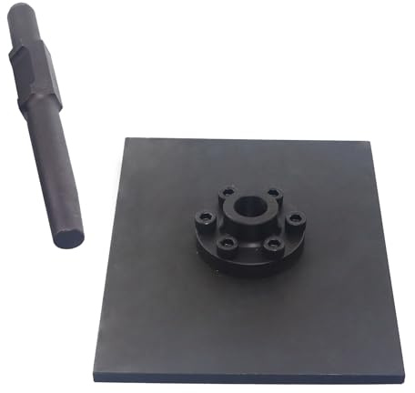 AOMIKITSTU Stampferplatte 1 Stück, 270×260×205mm Stampfer Verdichter, Bodenverdichter Hammer, Chromstahl Handstampfer mit Sechskantgriff, Stampfer Bodenverdichter für Betonarbeiten