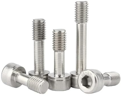 Genérico Tornillos cautivos de Cabeza Hueca Hexagonal de Acero Inoxidable 304 A2, Pernos cilíndricos de Media Rosca con antiaflojamiento, M2M2.5M3M4M5M6M8(Knurled,M2.5x25mm-20pcs)