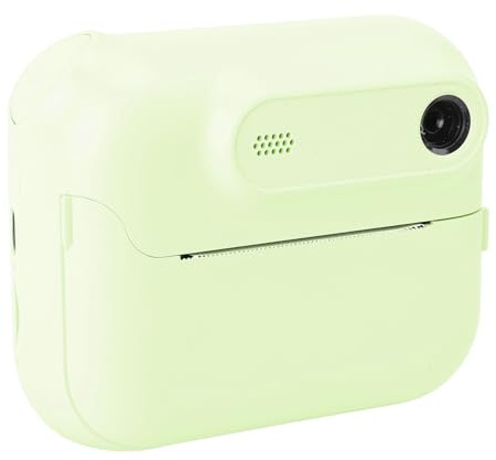 Elprico Camera di Stampa Istantanea per Bambini, Fotocamera HD 1080p per Bambini Stampa Istantanea, Zoom 6x, Macchina da Viaggio Portatile per Bambini con Funzioni Digitali con Funzioni (GREEN)