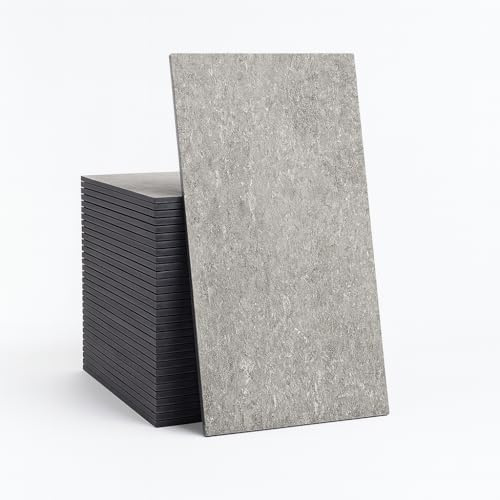 FORTUNATO Piastrella Interni Gres Porcellanato Rettificata Serie Quarz Antracite Finitura R10 Spessore 10 mm 30x60 cm (Antracite, 10,80 m²)