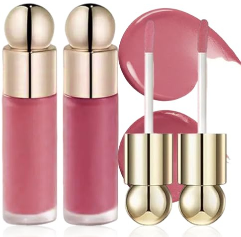 ARHZ 2 piezas Liquid Rouge Stick, transpirable Soft Blush Beauty para mejillas y labios, impermeable y de larga duración, maquillaje natural, colorete, regalo para mujeres