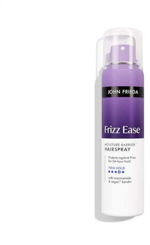 John Frieda Frizz Ease Moisture Barrier Hairspray 75ml. Travel Size Hairspray for Anti Humidity Hair Spray and Flexible Hold