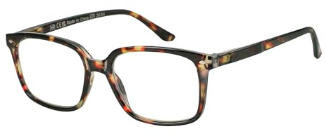 JOOX Lunettes de lecture classiques carrées pour hommes et femmes, avec charnières à ressort flexibles et verres anti-lumière bleue