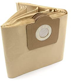 vhbw 10x Sacs compatible avec Philips Amazone aspirateur - volume de 20 l 45cm x 20cm marron