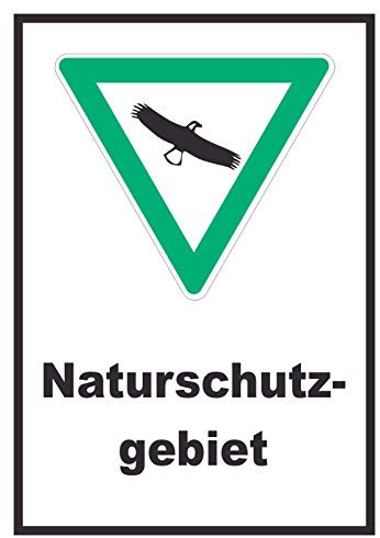 HB-Druck Naturschutzgebiet Schild A1 Rückseite selbstklebend