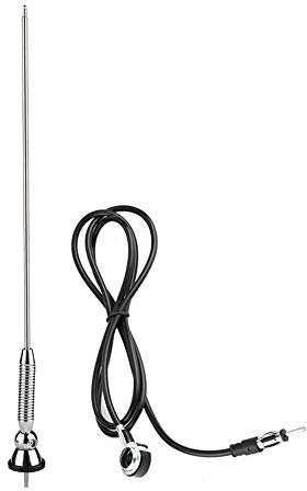 Yctze Grande Antenne Universelle de 18,5 Pouces pour Voiture, Antenne Aérienne Radio AM/FM Pivotant à 180 °