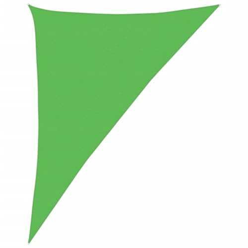 vidaXL Toldo de Vela Parasol Lona Protector Solar Sombra Patio Jardín Terraza Balcón Parque Infantil Exterior HDPE Verde Claro 160 g/m² 4x5x6,8 m