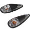 cyclingcolors 2x Intermitentes negro naranja moto ciclomotore scooter adhesivo indicadora luz