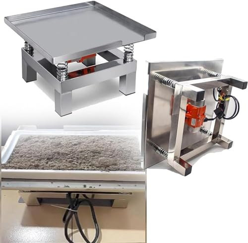 Petite table vibrante en béton, agitateur à béton, bloc d'essai for banc d'essai de vibration, plate-forme de vibration, mini table vibrante en acier inoxydable 3000 tr/min, table vibrante électrique