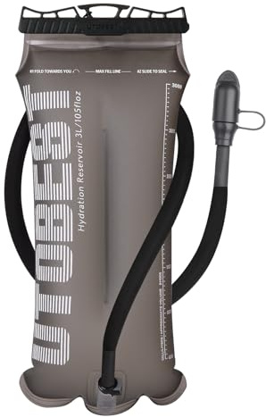 UTOBEST Hydration Bladder 1.5 L 2L 3L,TPU Water Bladder,Water Bladder for Hiking Backpack,BPA Free,Wide Opening,Leak-Proof,Water Reservoir for Hiking Cycling Camping Running