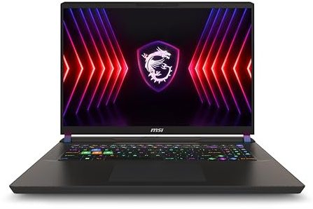MSI Vector 17 HX 43.2 cm 240Hz QHD+ Gaming Laptop: Intel Core i9-14900HX, NVIDIA Geforce RTX 4080, 32GB DDR5, 1TB NVMe SSD, Thunderbolt 4, Cooler Boost 5, Win 11 Pro: Black A14VHG-649US