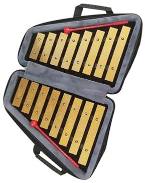 16-Noten-Glockenspiel-Schlaginstrument aus Metall und Holz, geeignet für Live-Auftritte Glockenspiel Set