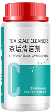 jyibinee Tea Kettle Descaling Powder Teapot Scale Cleaner Fast Acting 100ml Stain Multipurpose Food Grade for Teapots Kettles Sets Removes Coffee Stains 100ML