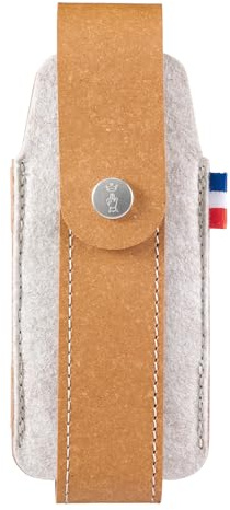 Opinel Outdoor-fodral M av återvunnet läder & R-PET-filt – brun – hållbar knivväska för Opinel N°07 till N°09 & Effilé 8/10