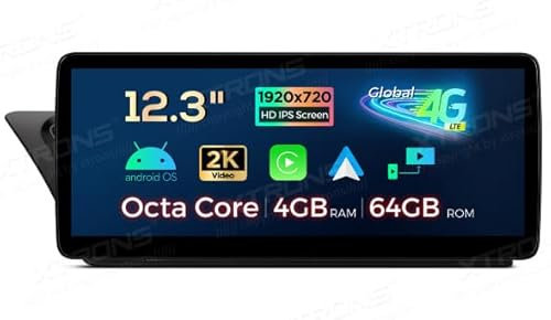 AUTORADIO CAR TABLET GPS pour Audi A4 A5 Android 13 WiFi 4G XTRONSQLA22UCA12A4L Carplay Android Auto 12.3'' pouces, Electronique pour Voiture