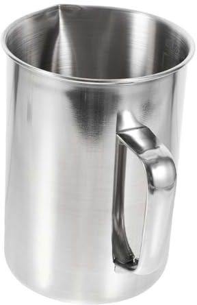 Gatuida Taza Medidora De Acero Inoxidable Taza Medidora De Laboratorio Con Escala Recipiente Para Leche Herramienta De Medición Para Cocina Para Harina y Jarabe