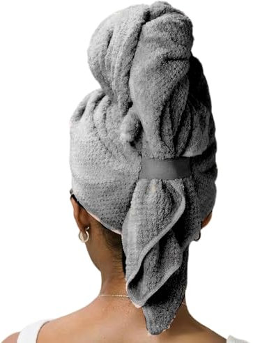 Panno per capelli in microfibra, super assorbente, per asciugatura rapida, per capelli ricci e lunghi, panno leggero per la cura dei capelli da donna
