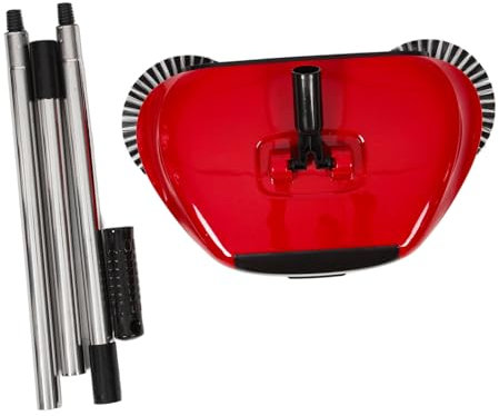 Spazzatrice Manuale 3 in 1 in Acciaio Inox e ABS Giallo