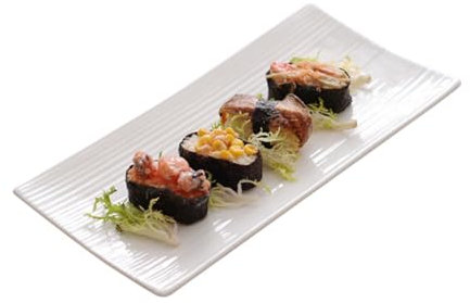 HOLIDYOYO Rechteckige Keramikkastenform Für Steak Und Sushi Striola Weiß Für Westliche Gerichte Brot Servierplatte Für Feste Und Täglichen Gebrauch