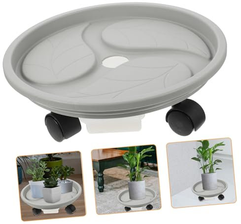 SEWOART Bandeja para Macetas De Jardín Ruedas Carrito para Macetas De Transporte Soporte para Plantas Ruedas para Jardín o Interior Contenedor De Agua