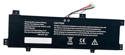 Centerpower 10-Pin 10-Line MLP4372121-2S 40064487 2ICP5/71/120 Ersatz Akku Kompatibel mit Akoya E2216T E3213 E3214 E3215T E3216 Series Notebook