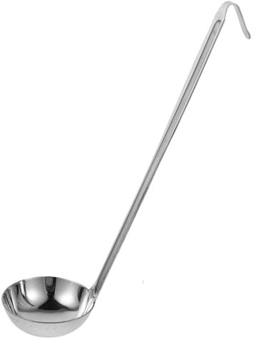 Alipis Deep Stainless Steel Soup Ladle Hook Serving Spoon for Buffet Soup Ladle Spoon for Hot Pot