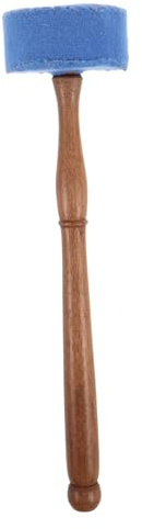UKCOCO de Cuenco Tibetano Mejora Acústica Mazo Mango Ergonómico de Madera de Fieltro Azul para para Cuencos Cantores Adecuado para Rituales y Meditación Espiritual Rituales y Meditación Espiritual