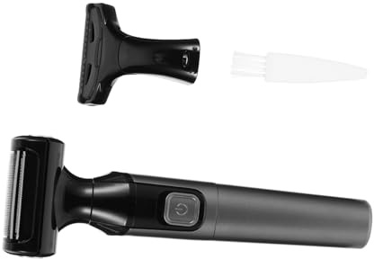 MUCKLILY Elektrischer Haarentferner und Abs Material mit Ergonomischem Design für Frauen Tragbarer Körperrasierer Schwarz Leicht und Schmerzfrei für Gesicht und Beine zum Reisen