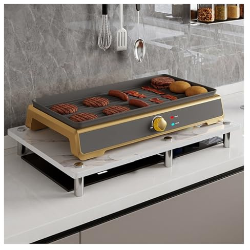 QSTGX Couvre Plaque de Cuisson Gaz 4 Feux Couvre Plaque de Cuisson Résistant Aux Rayures Et À L'abrasion Pour Cuisinière Électrique, Support Pour Ustensiles Cuisine(A,30X40X8.3 CM)