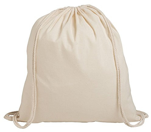 sin4sey 10er Set Baumwollbeutel Turnbeutel Baumwollrucksack Sportbeutel (natur)