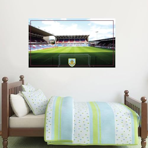Beautiful Game Burnley Football Club Official Turf Moor Stadium Mural Wall Mural Sticker (180cm x 90cm)