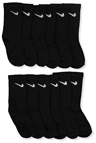 Nike Colorful Pack Crew Strumpor för barn, Black, 4/5 År