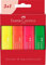 FABER-CASTELL 254604 - Textmarker Set TL 46, 4er Etui, Neon Farben, mit langlebiger Keilspitze, Strichbreite 1-5 mm, nachfüllbar